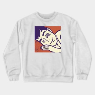 The Lousy Hitchhikers "Too Tired to Die" Single Art Crewneck Sweatshirt